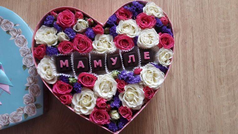 Что подарить МАМЕ на ДЕНЬ РОЖДЕНИЯ Интересный подарок для мамы Цветы в коробке - YouTube